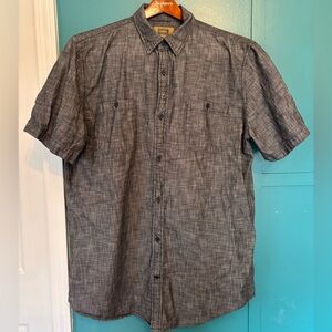 The Foundry Supply Co. Short Sleeve Button Down Shirt 100% Cotton Size XLT